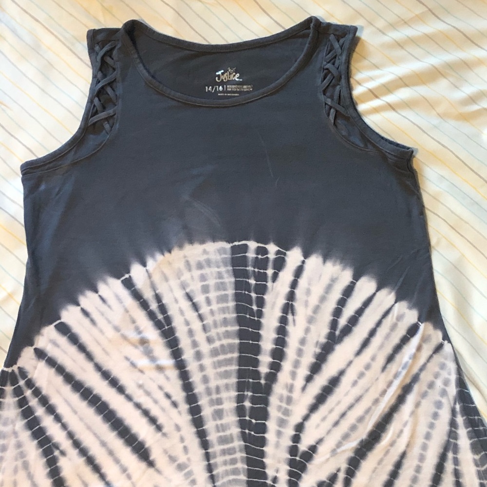 Grey Marble dressy muscle shirt